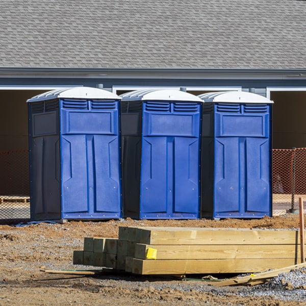 is there a specific order in which to place multiple porta potties in Wharton